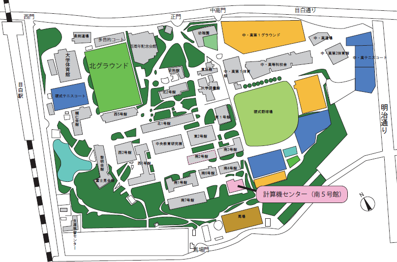 大学内地図