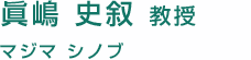 眞嶋 史叙 教授