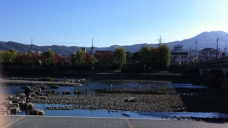 [Kamo river with steppingstones]